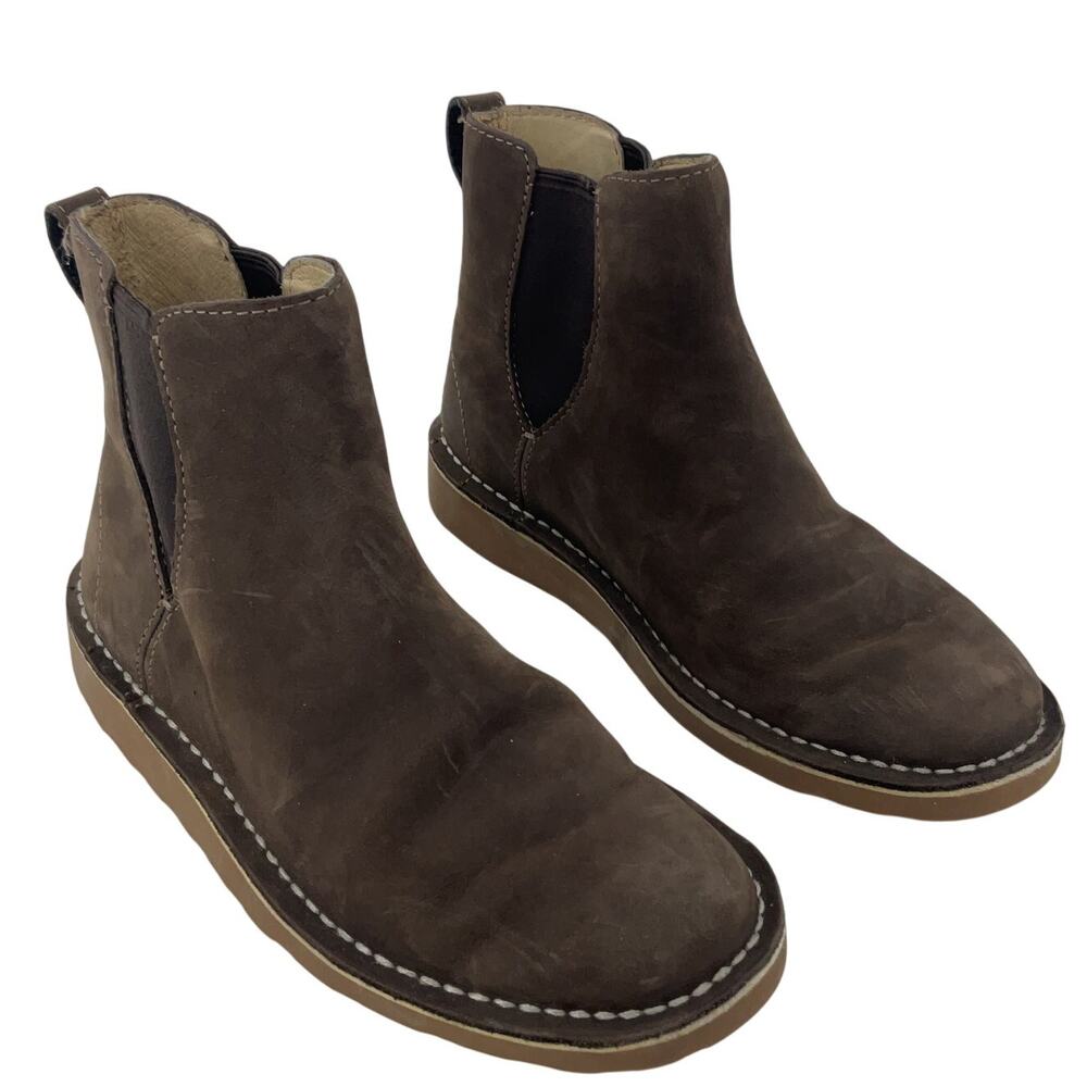L.L. Bean Stonington Chelsea Boots Brown Leather Women's 7.5 Preowned